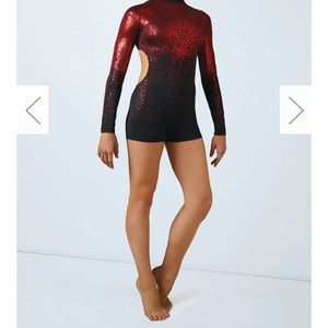 {Weissman} red/black acro costume